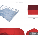 Тентовый ангар 25х30